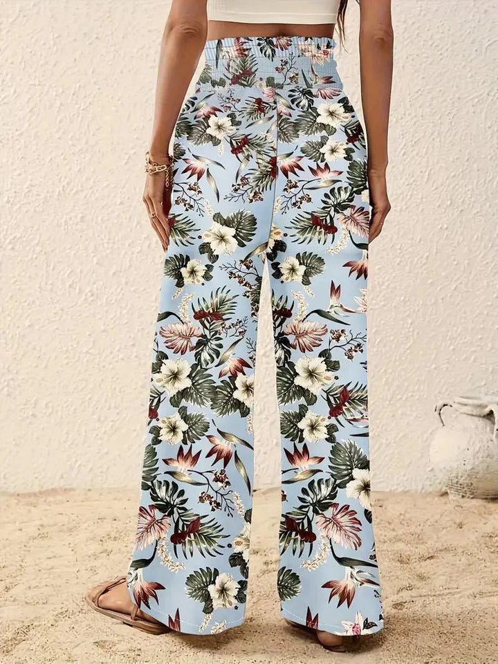 Léonie™ | Lett Dame Summer Pants with Elegant Floral Print for a Fresh and Stylish Summer Look