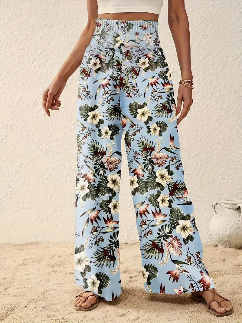 Léonie™ | Lett Dame Summer Pants with Elegant Floral Print for a Fresh and Stylish Summer Look