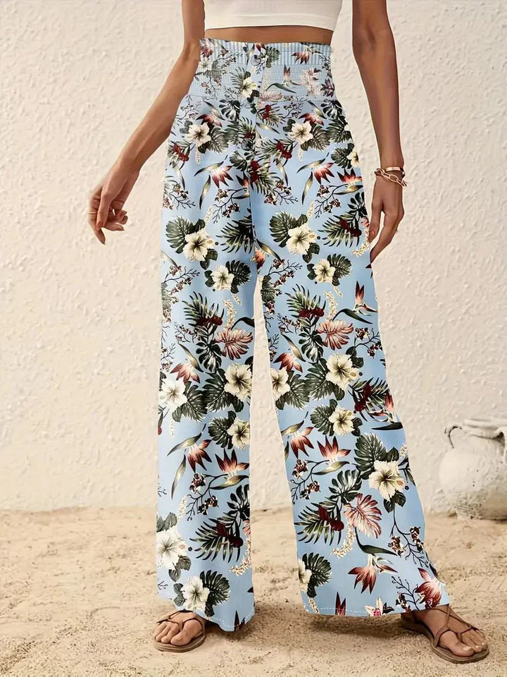 Léonie™ | Lett Dame Summer Pants with Elegant Floral Print for a Fresh and Stylish Summer Look