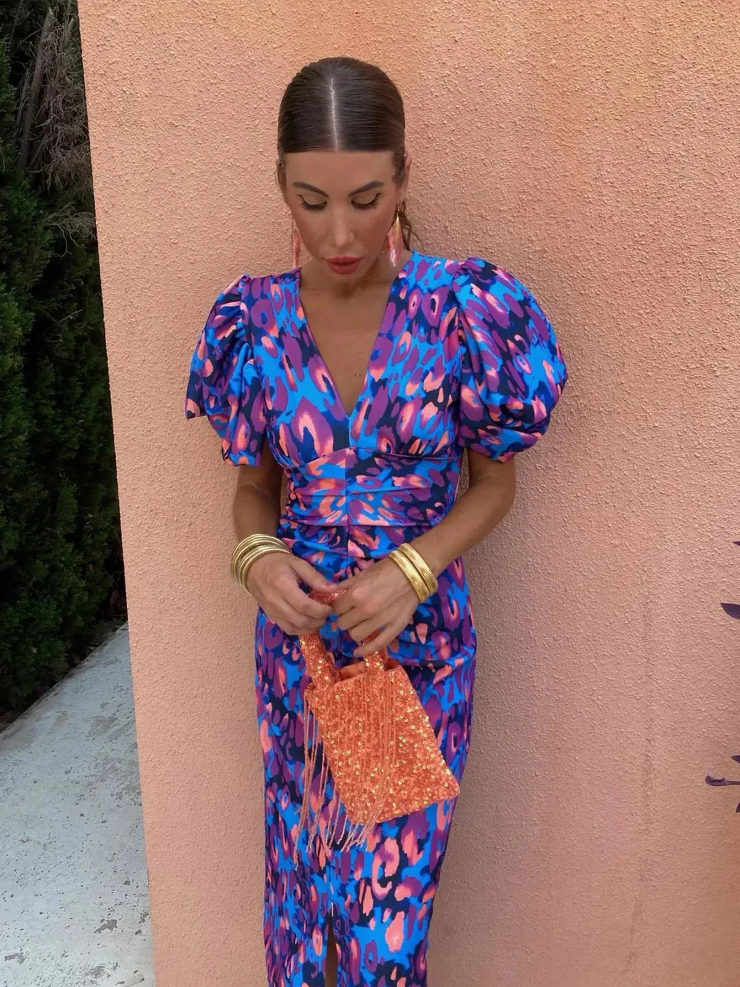 Danuta | Colorful Ruffled Dress