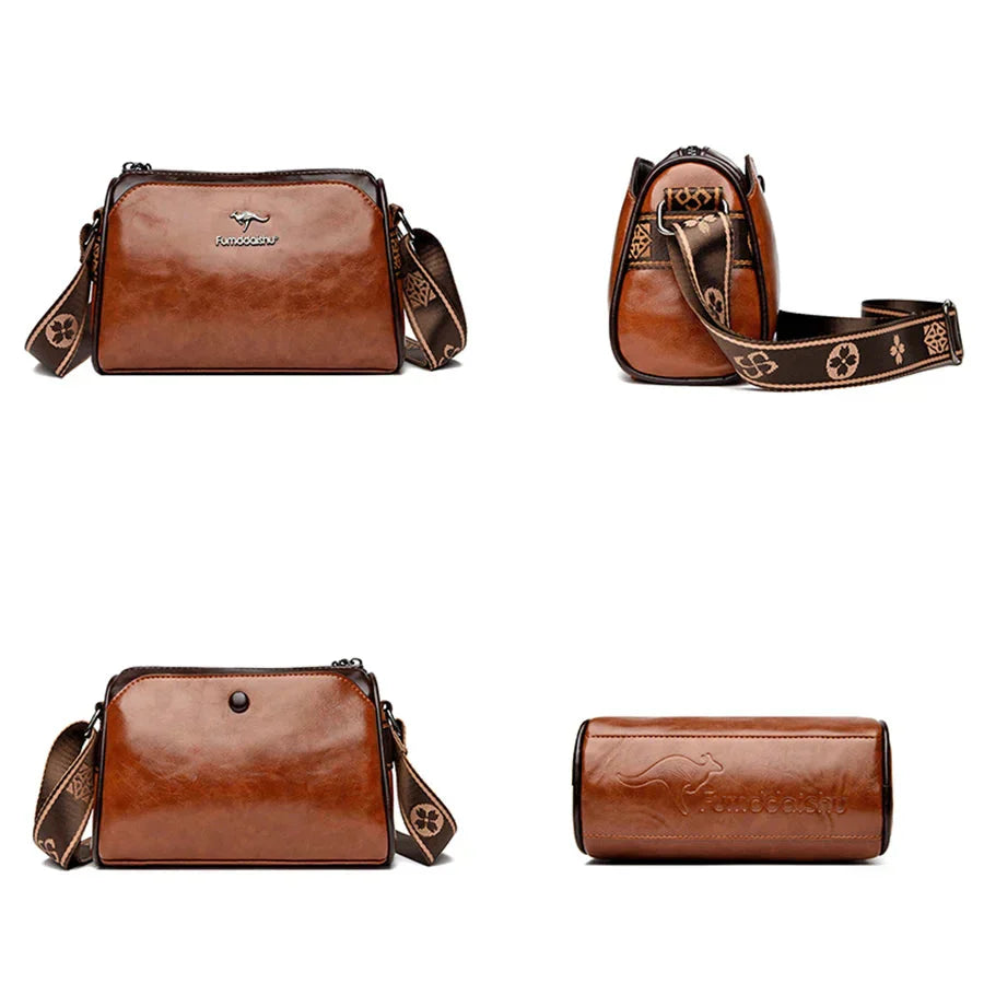 Women Retro Leather Handbag