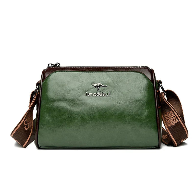 Women Retro Leather Handbag