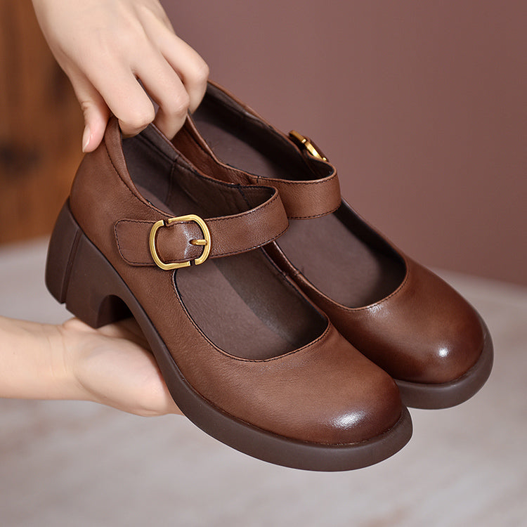 Serena |  Minimalist Mary Jane Flats for Daily Outfits