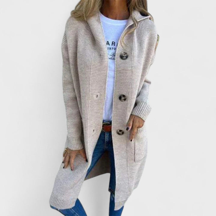 Adriana | Long Jacket With Hood And Buttons