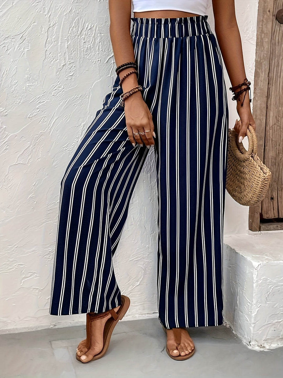 Victoria™ | Summer Leather Trousers with Comfortable Elastic Waist for Comfort and Style