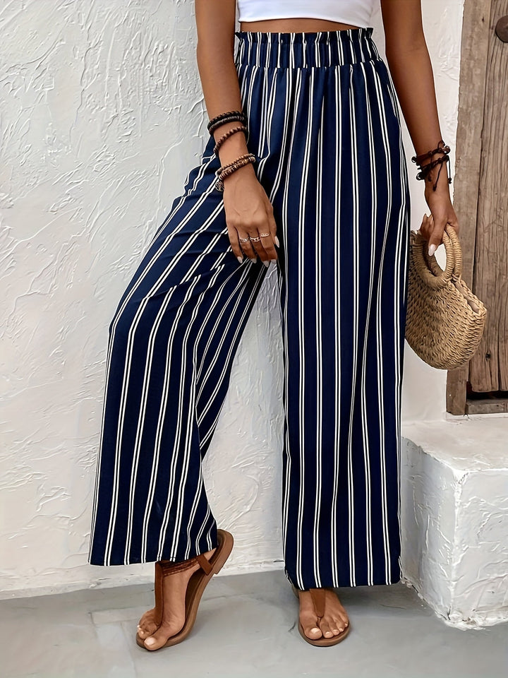Victoria™ | Summer Leather Trousers with Comfortable Elastic Waist for Comfort and Style