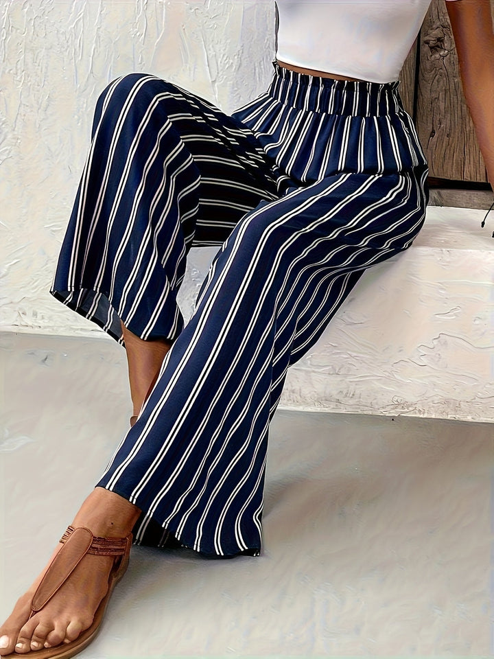 Victoria™ | Summer Leather Trousers with Comfortable Elastic Waist for Comfort and Style