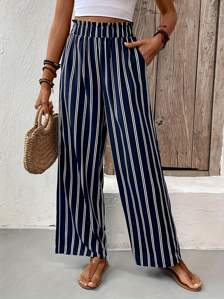 Victoria™ | Summer Leather Trousers with Comfortable Elastic Waist for Comfort and Style